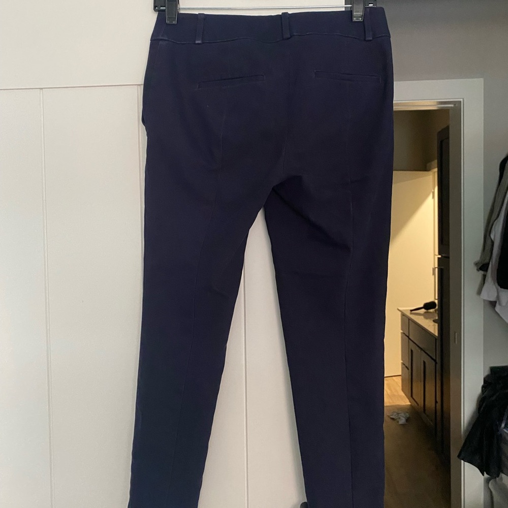Ann Taylor Loft Julie skinny pants trousers for work office navy blue indigo